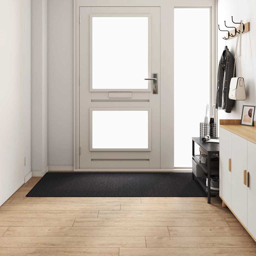 Vidaxl tapis de passage anthracite 100 x 200 cm 100% polypropylène