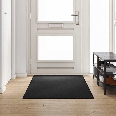 Vidaxl tapis de passage anthracite 100 x 250 cm 100% polypropylène