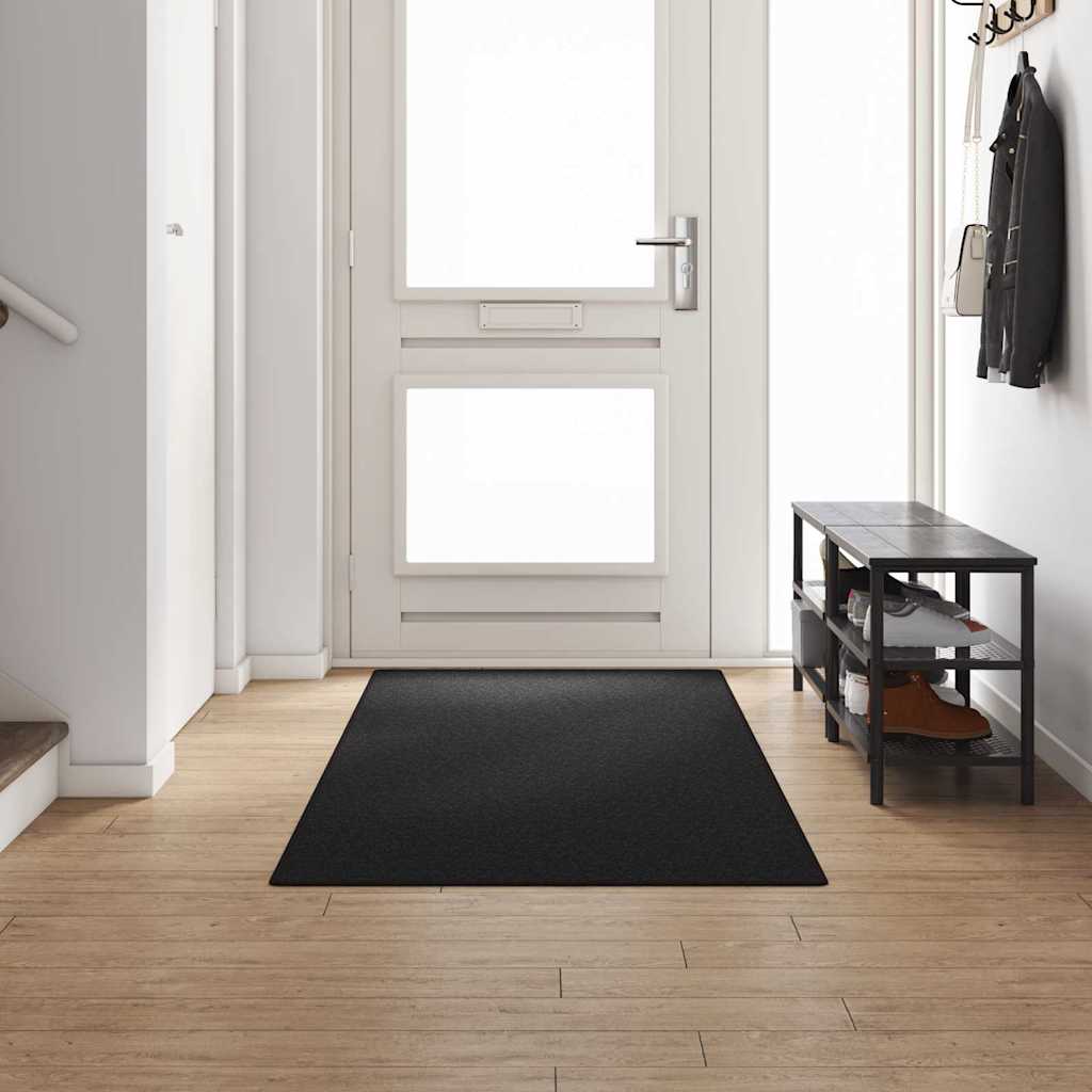 Vidaxl tapis de passage anthracite 100 x 300 cm 100% polypropylène