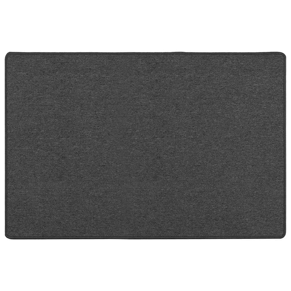Vidaxl tapis de passage gris foncé 100 x 150 cm 100% polypropylène