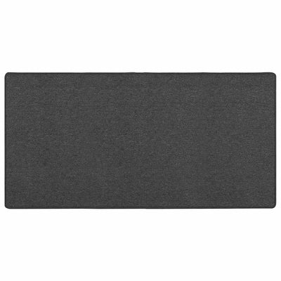 Vidaxl tapis de passage gris foncé 100 x 200 cm 100% polypropylène