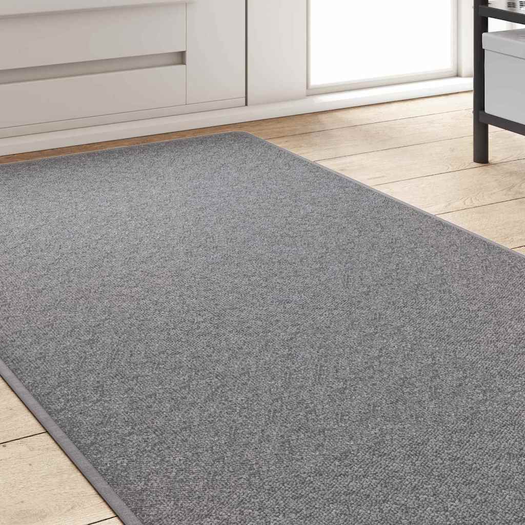 Vidaxl tapis de passage gris clair 80 x 500 cm 100% polypropylène