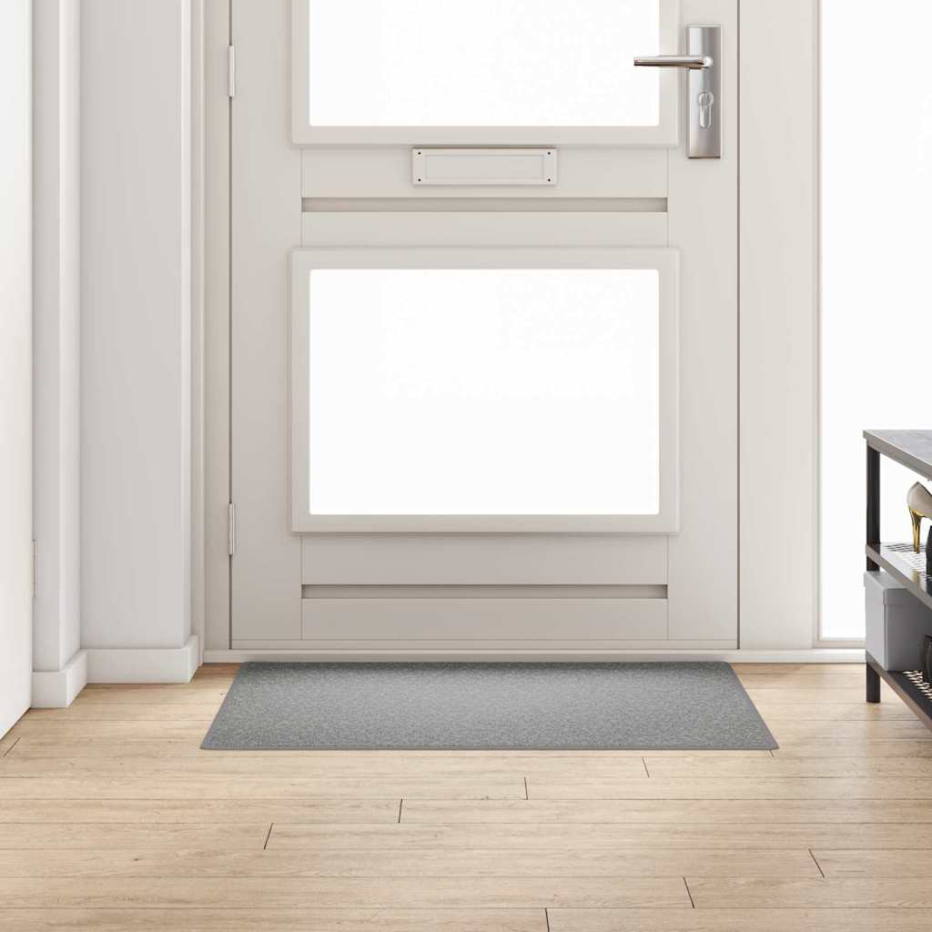 Vidaxl tapis de passage gris clair 100 x 100 cm 100% polypropylène