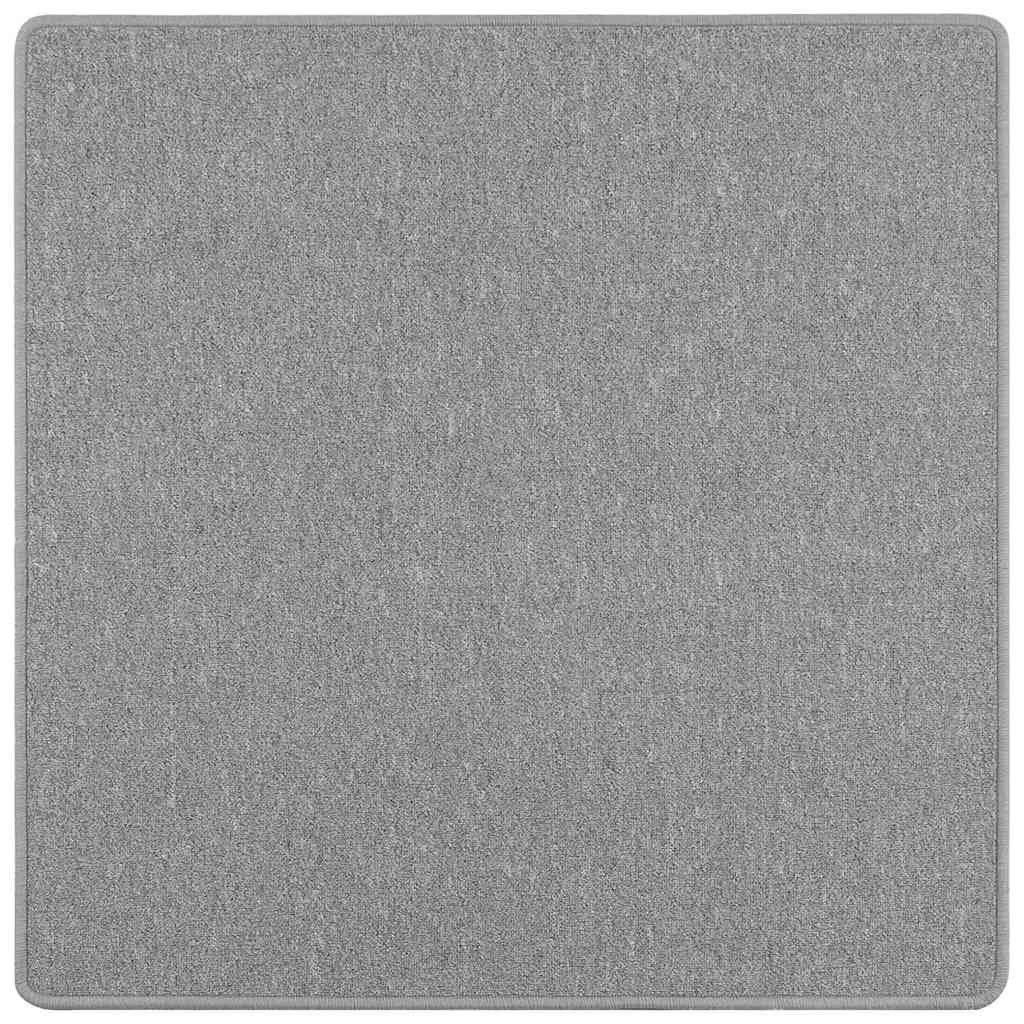 Vidaxl tapis de passage gris clair 100 x 100 cm 100% polypropylène