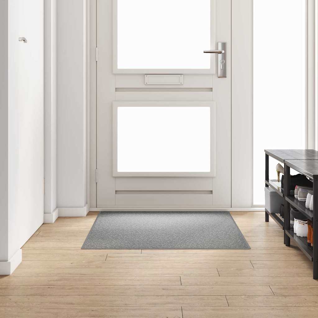 Vidaxl tapis de passage gris clair 100 x 150 cm 100% polypropylène