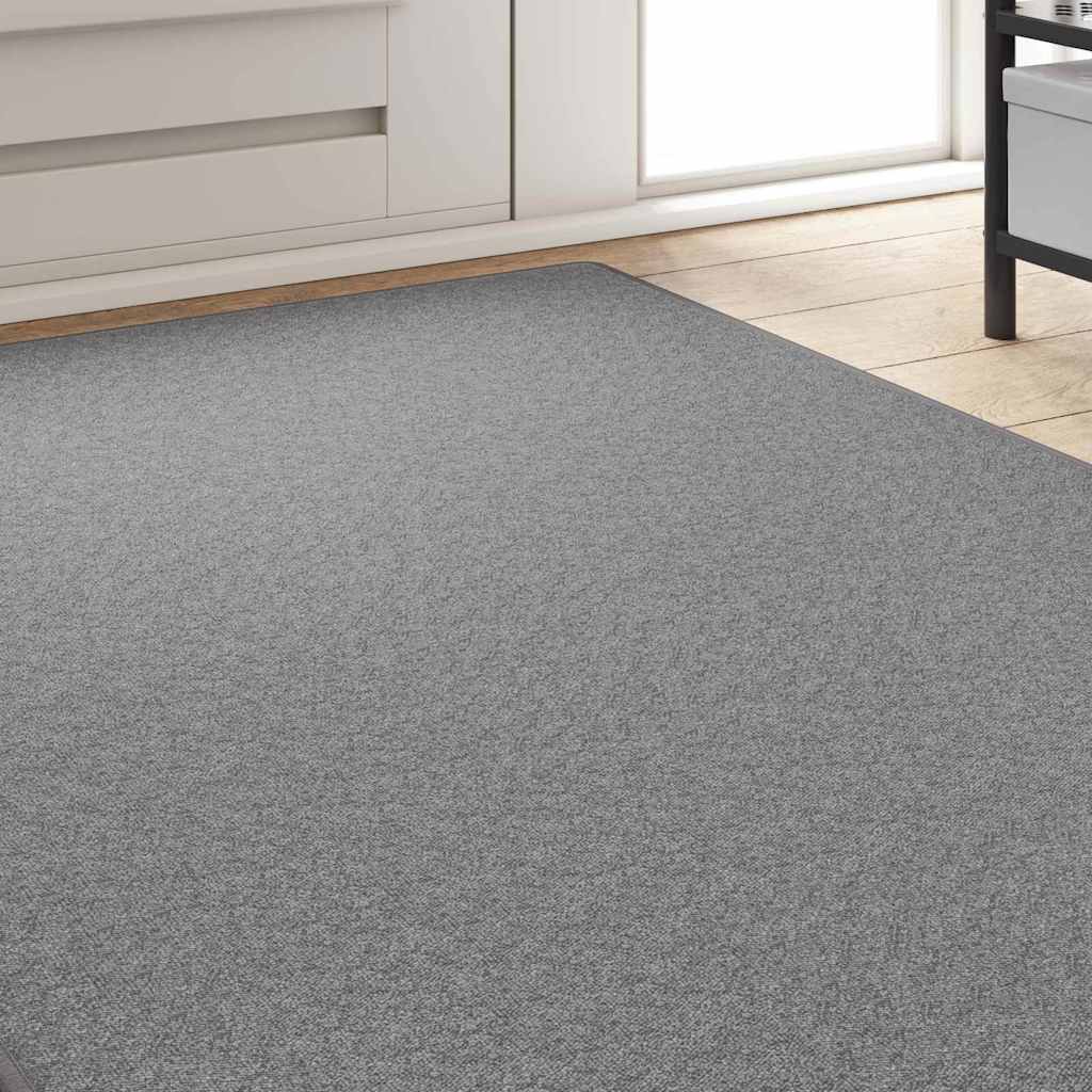 Vidaxl tapis de passage gris clair 100 x 250 cm 100% polypropylène