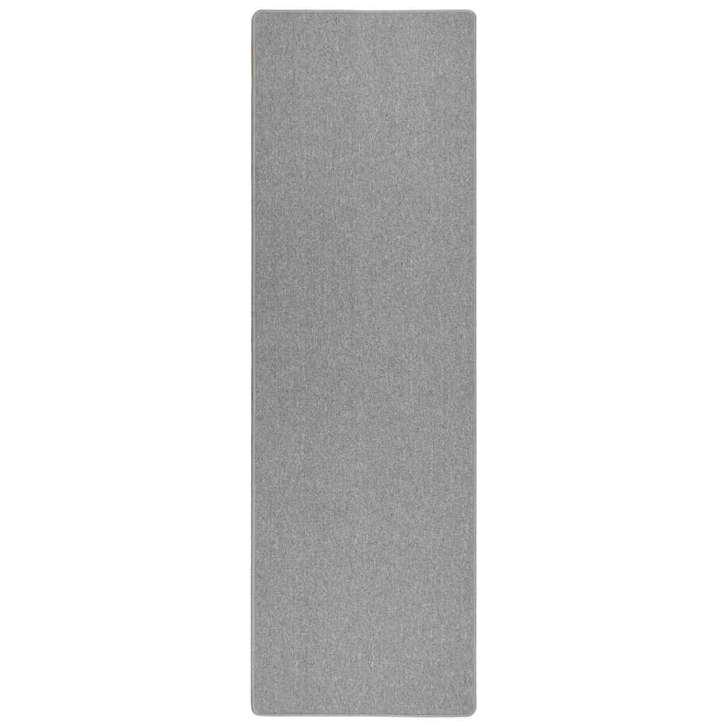 Vidaxl tapis de passage gris clair 100 x 250 cm 100% polypropylène