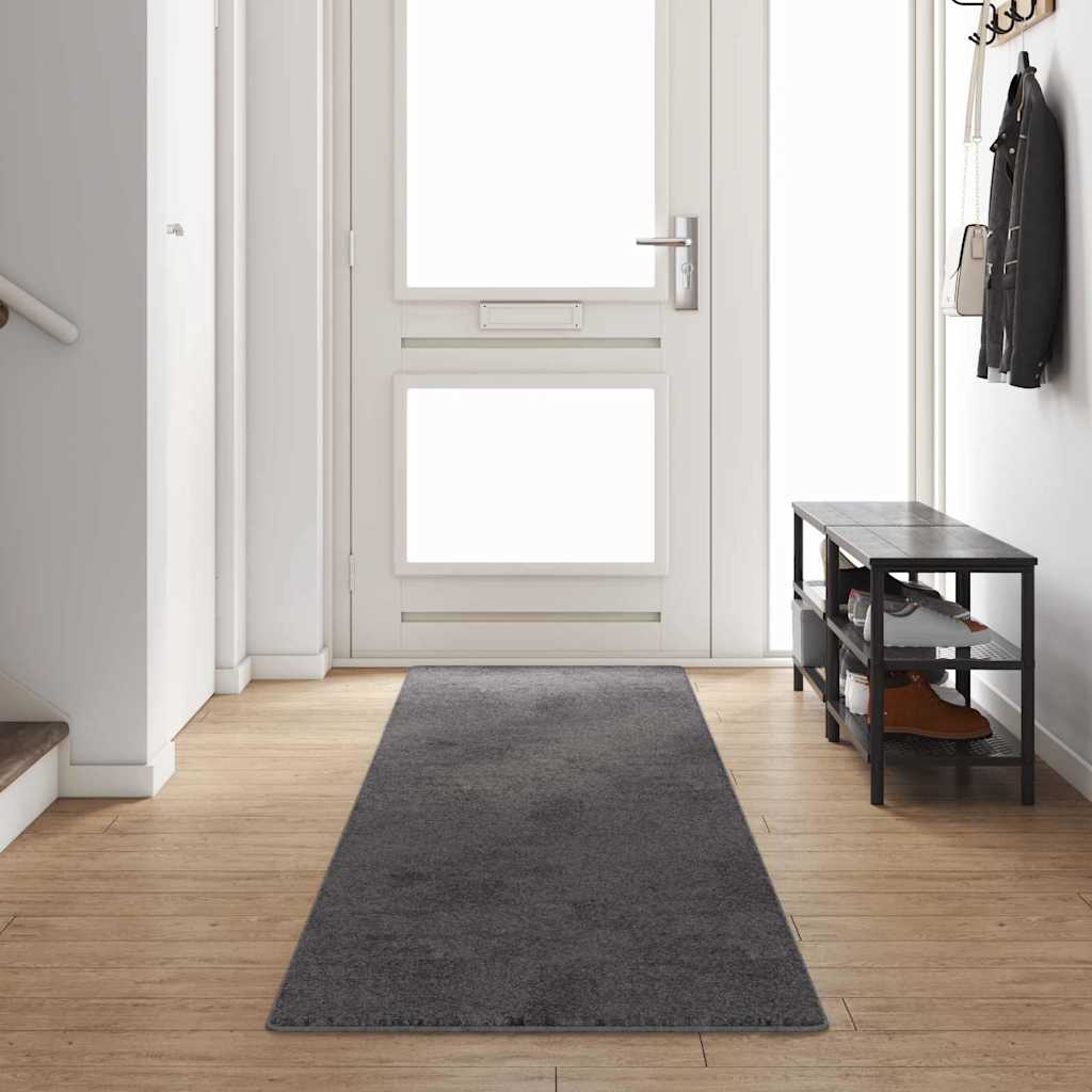 Vidaxx tapis de passage gris 80 x 400 cm 100% polypropylène touffe