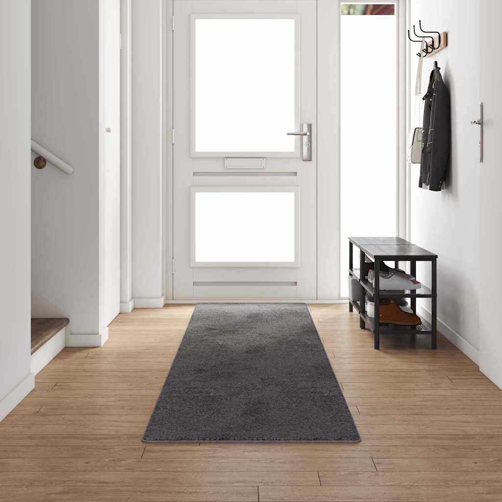 Vidaxx tapis de passage gris 80 x 500 cm 100% polypropylène touffe