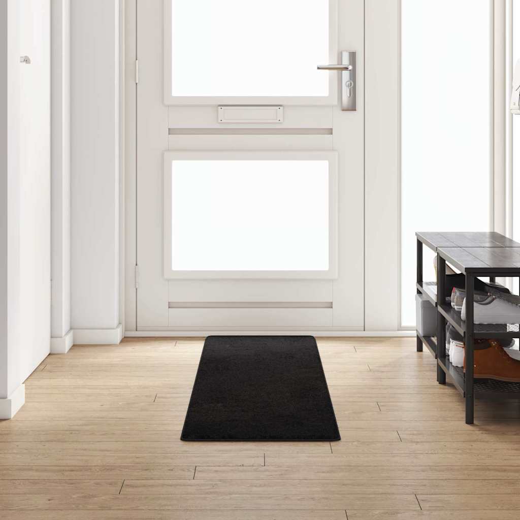 Vidaxx tapis de passage noir 50 x 250 cm 100% polypropylène touffe