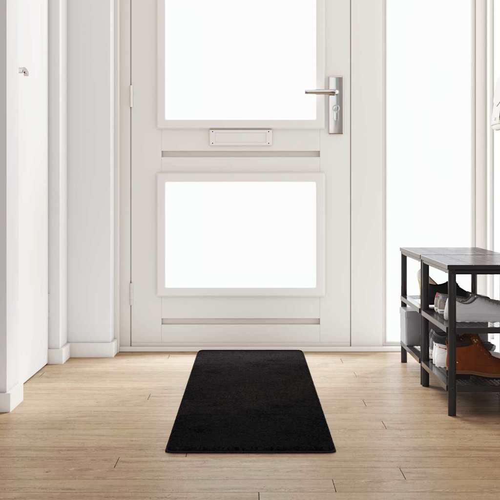 Vidaxx tapis de passage noir 50 x 300 cm 100% polypropylène touffe