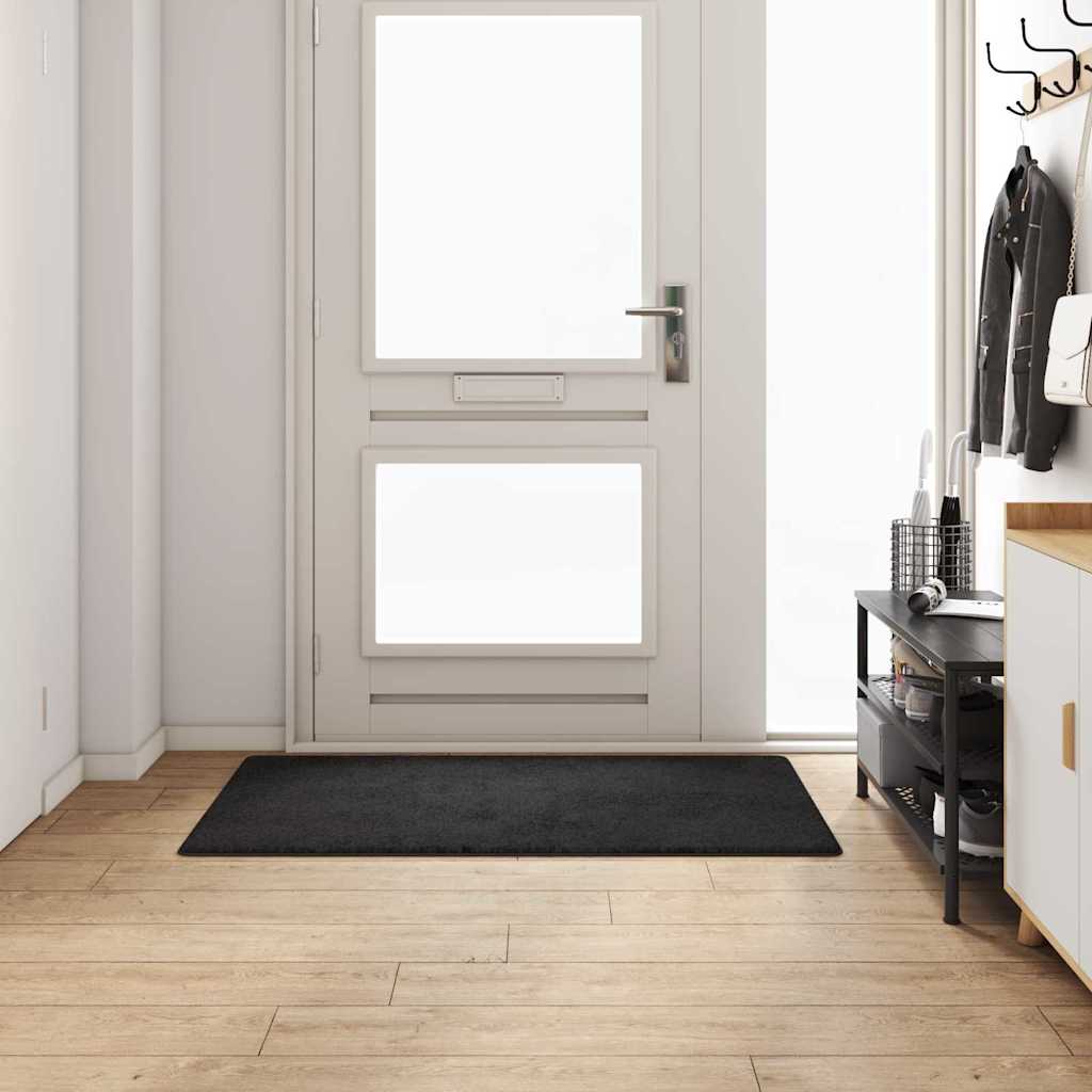 Vidaxx tapis de passage noir 80 x 150 cm 100% polypropylène tufté