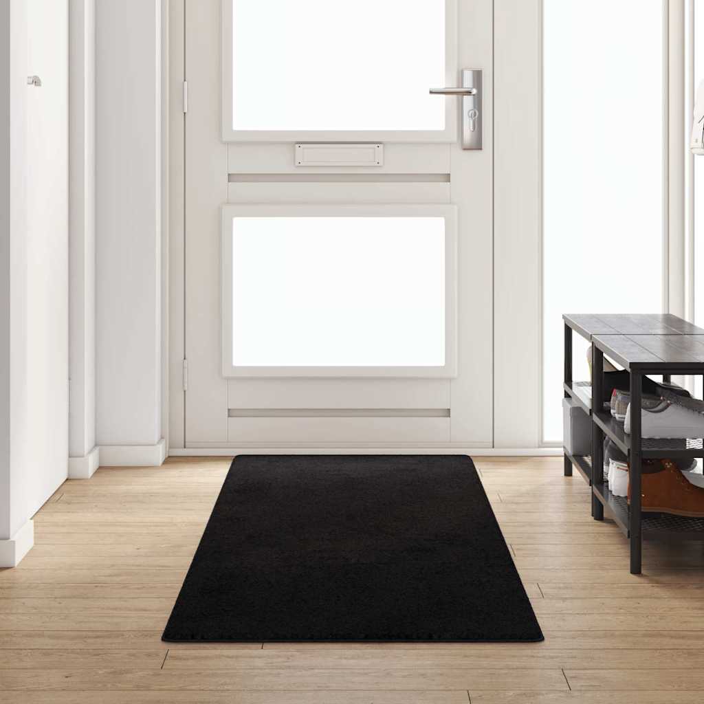 Vidaxx tapis de passage noir 80 x 300 cm 100% polypropylène touffe