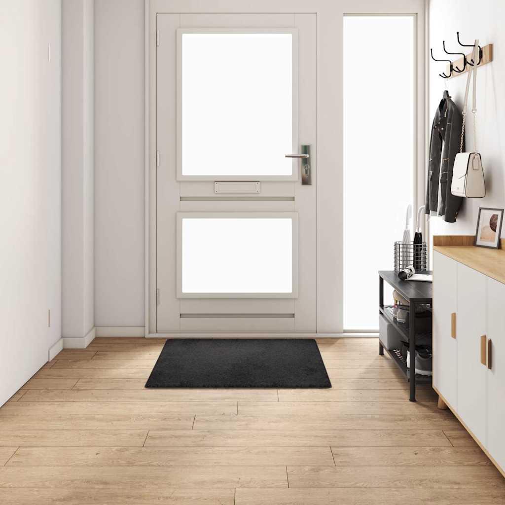 Vidaxx tapis de passage noir 100 x 100 cm 100% polypropylène touffe