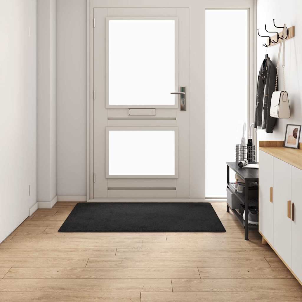 Vidaxx tapis de passage noir 100 x 150 cm 100% polypropylène touffe