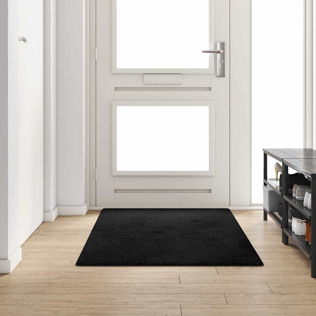 Vidaxx tapis de passage noir 100 x 200 cm 100% polypropylène touffe