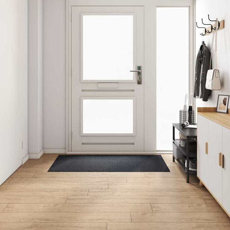 Vidaxl tapis de passage anthracite 80 x 150 cm tissu