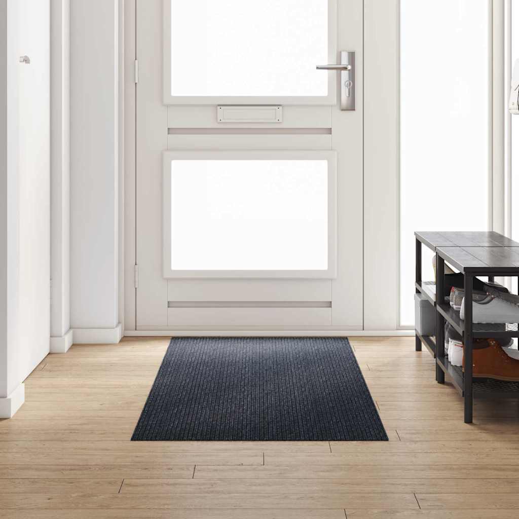 Vidaxl tapis de passage anthracite 80 x 250 cm tissu