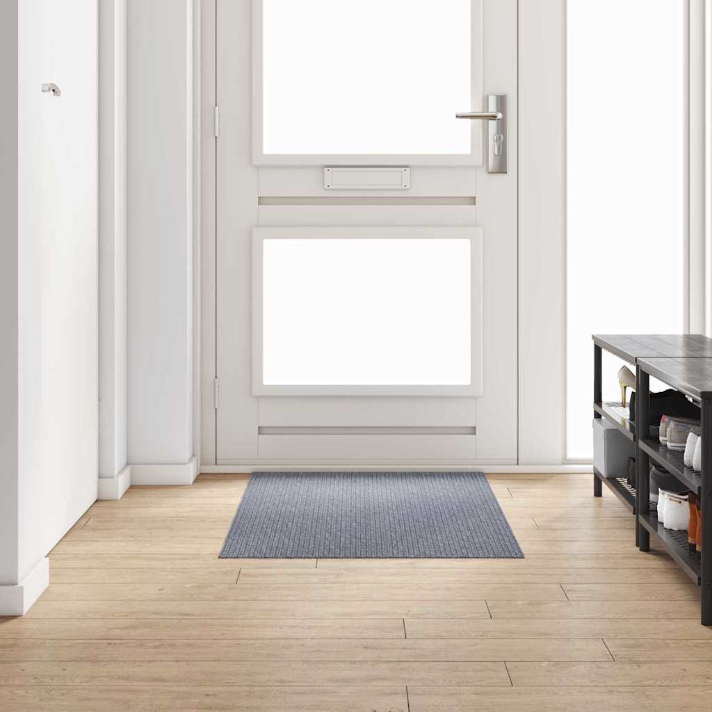 Vidaxl tapis de passage gris clair 80 x 150 cm tissu