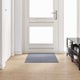 Vidaxl tapis de passage gris clair 80 x 150 cm tissu