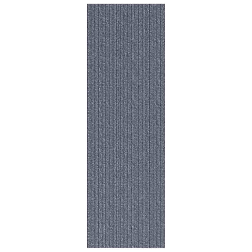 Vidaxl tapis de passage gris clair 80 x 250 cm tissu