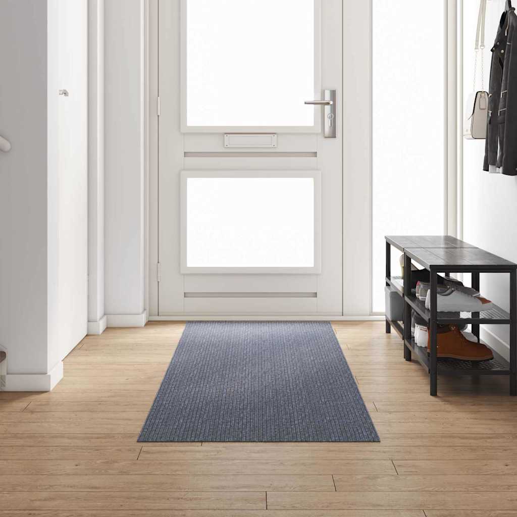 Vidaxl tapis de passage gris clair 80 x 300 cm tissu