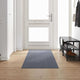 Vidaxl tapis de passage gris clair 80 x 300 cm tissu