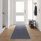 Vidaxl tapis de passage gris clair 80 x 500 cm tissu