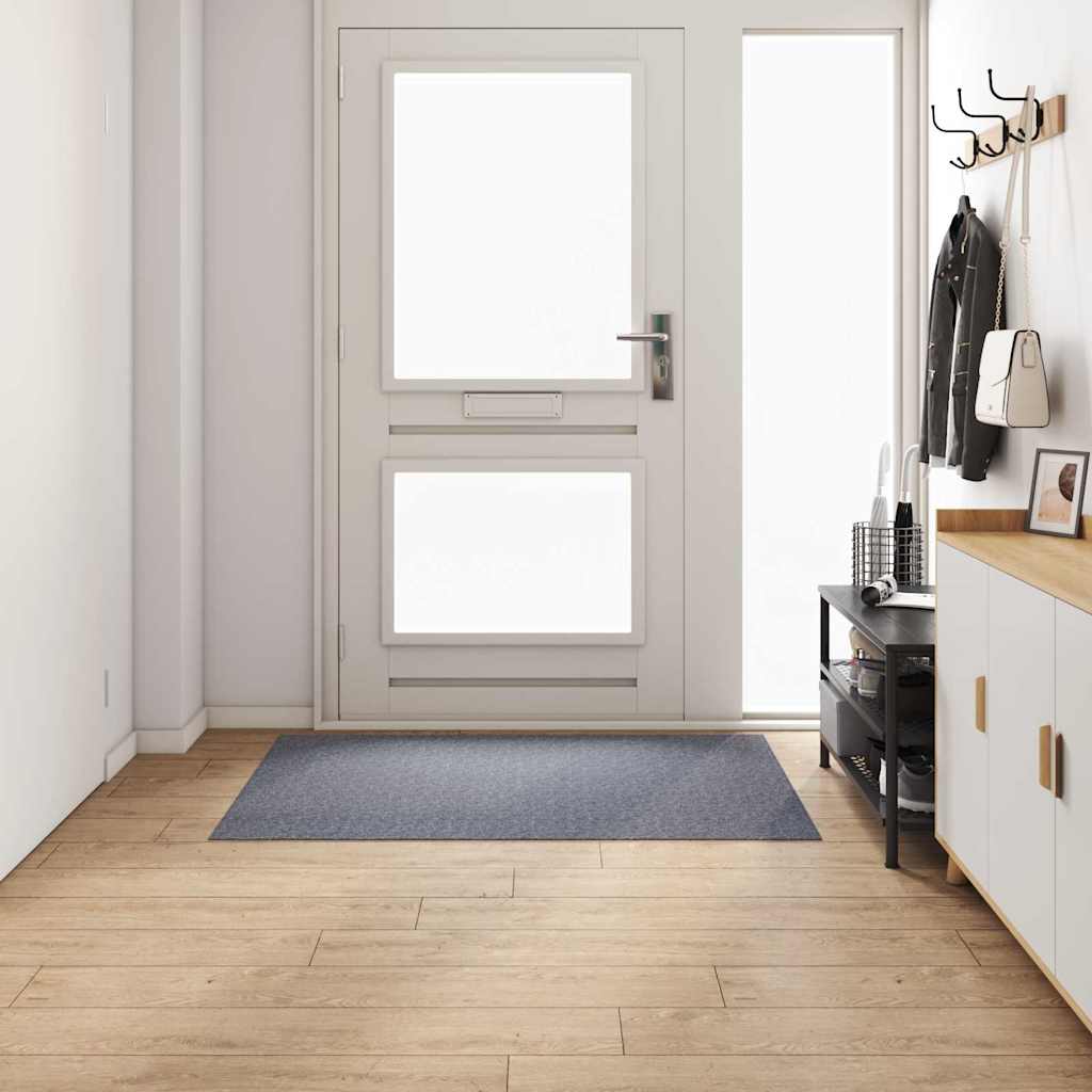 Vidaxl tapis de passage gris clair 100 x 150 cm tissu