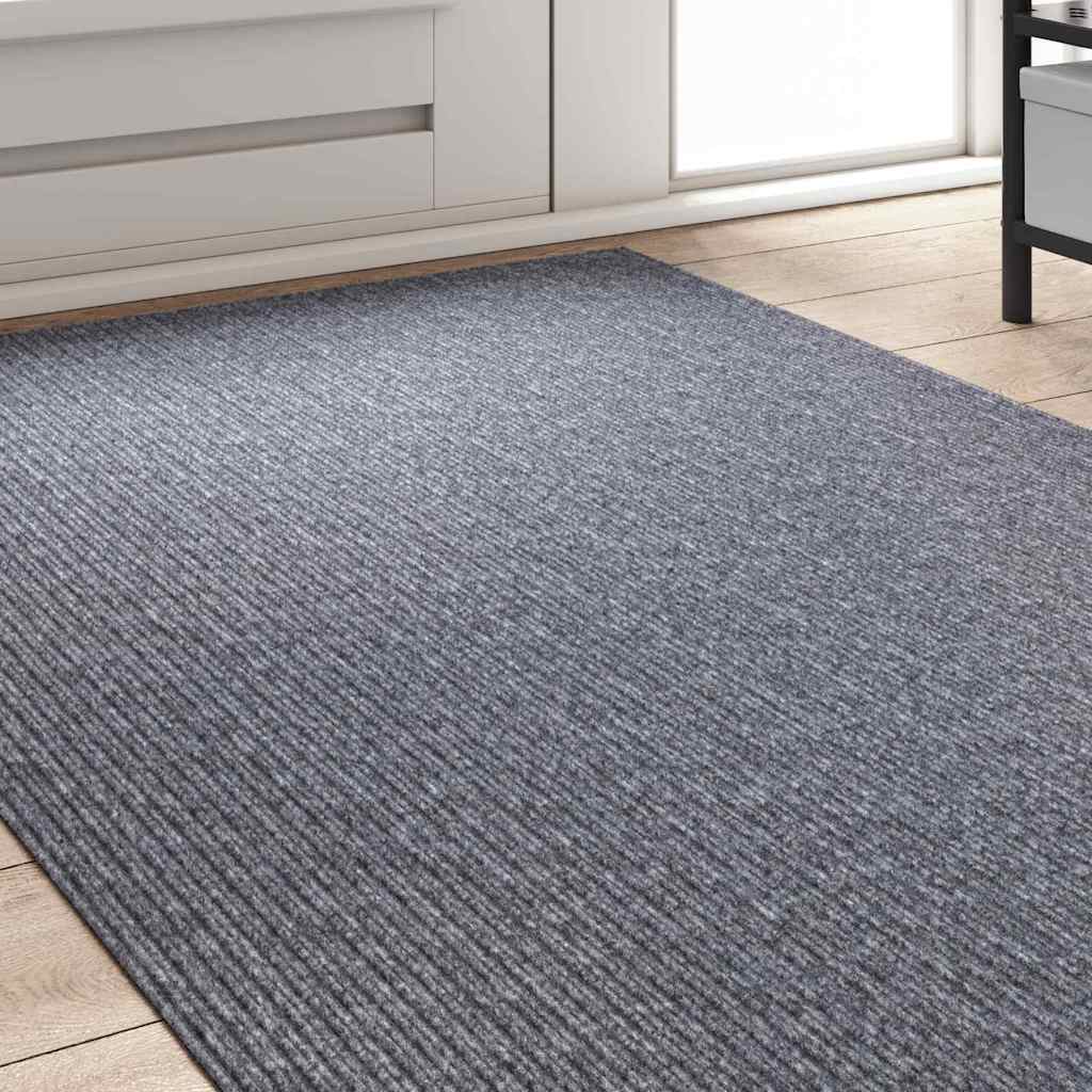 Vidaxl tapis de passage gris clair 100 x 300 cm tissu