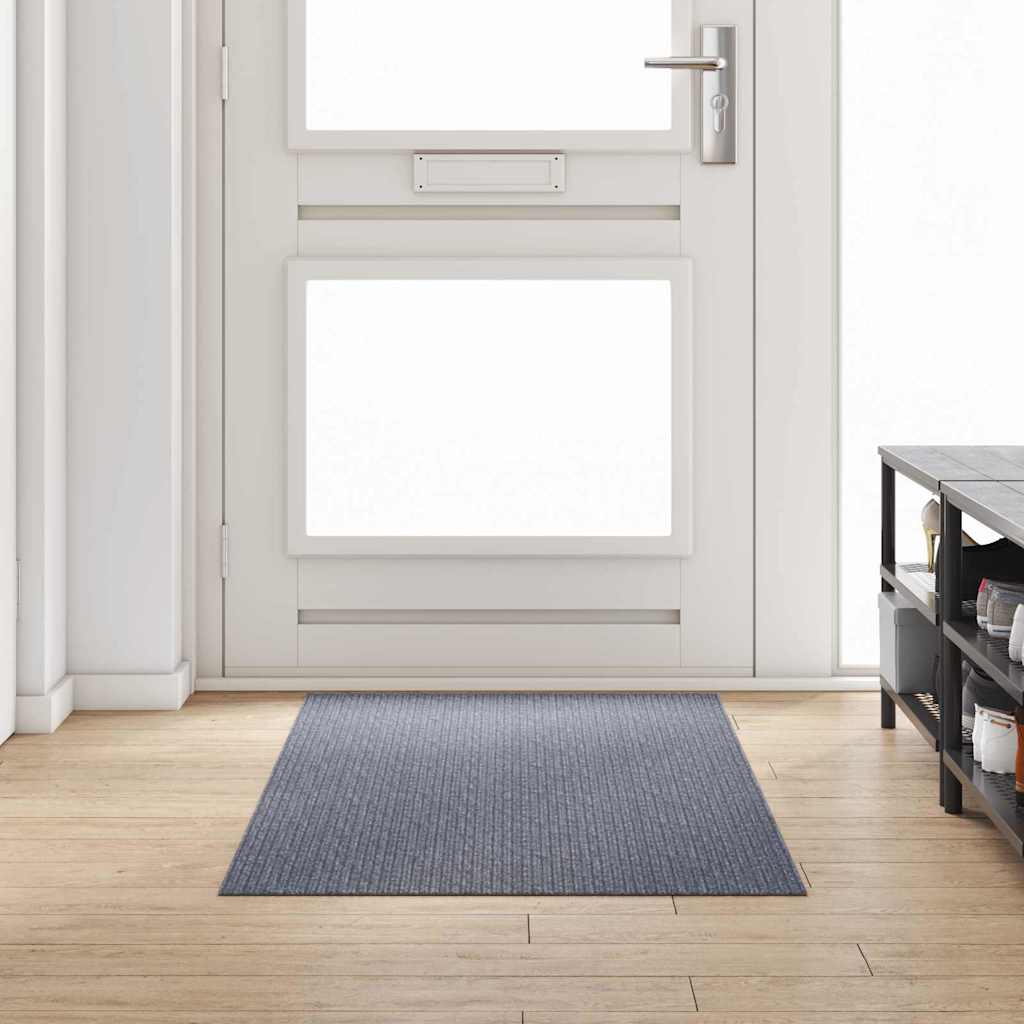 Vidaxl tapis de passage gris clair 100 x 300 cm tissu