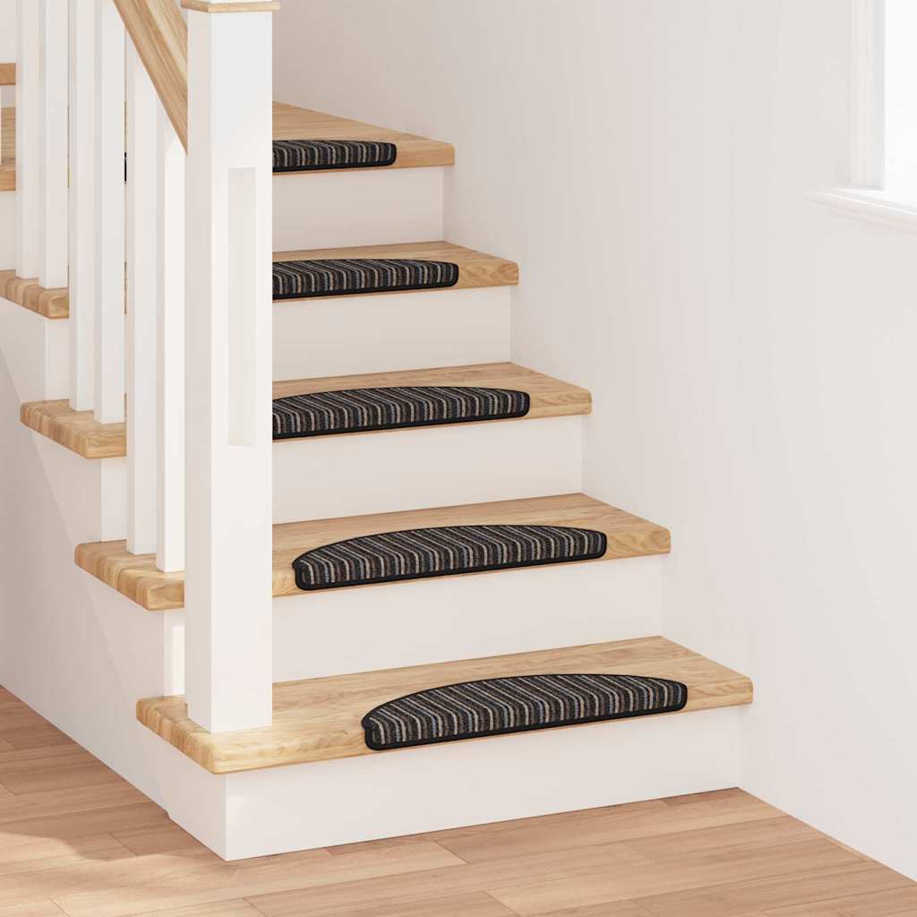 Vidaxx tapis d'escalier autocollants 15 pièces anthracite 56 x 17 x 3 cm
