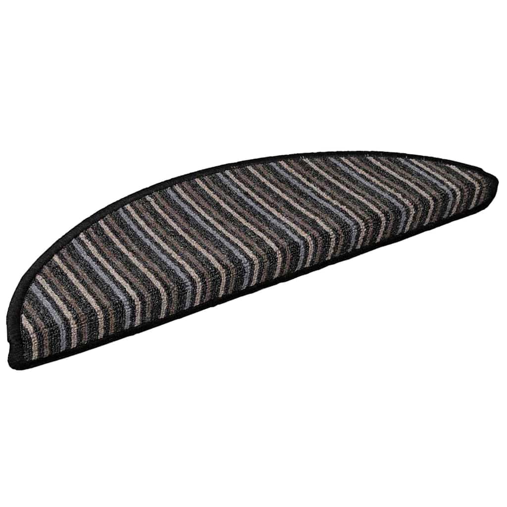 Vidaxx tapis d'escalier autocollants 15 pièces anthracite 56 x 17 x 3 cm