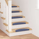 Vidaxx tapis d'escalier autocollants 15 pcs bleu 56 x 17 x 3 cm