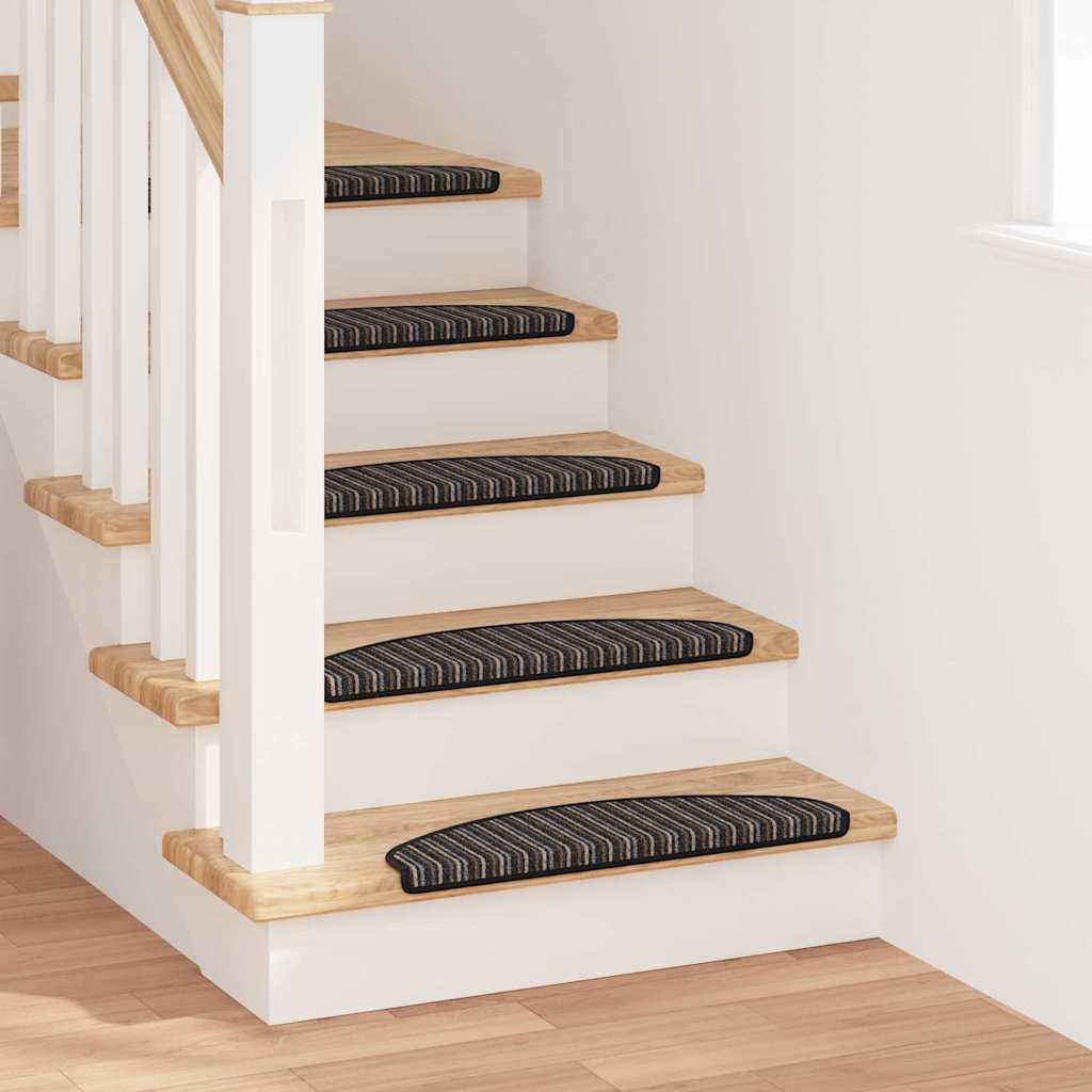 Vidaxx tapis d'escalier autocollants 15 pièces anthracite 65 x 21 x 4 cm