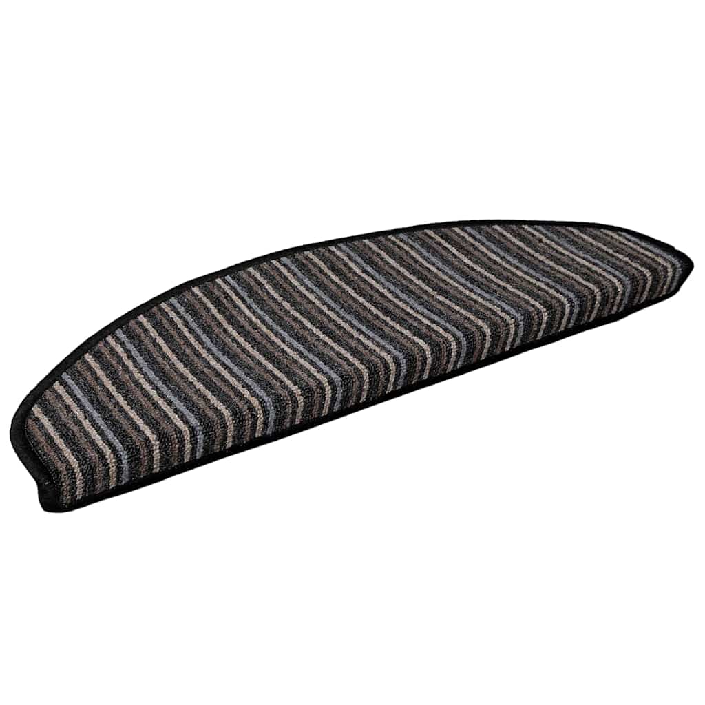 Vidaxx tapis d'escalier autocollants 15 pièces anthracite 65 x 21 x 4 cm