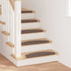 Vidaxx tapis d'escalier autocollants 15 pcs marron 65 x 21 x 4 cm