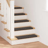Vidaxx tapis d'escalier autocollants 15 pièces anthracite 65 x 21 x 4 cm