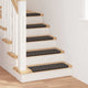 Vidaxx tapis d'escalier autocollants 15 pièces anthracite 65 x 21 x 4 cm