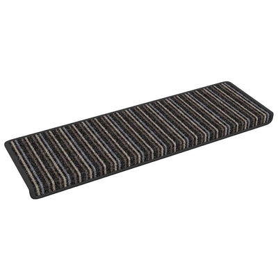 Vidaxx tapis d'escalier autocollants 15 pièces anthracite 65 x 21 x 4 cm