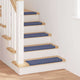 Vidaxx tapis d'escalier autocollants rayés 15 pcs bleu 65 x 21 x 4 cm