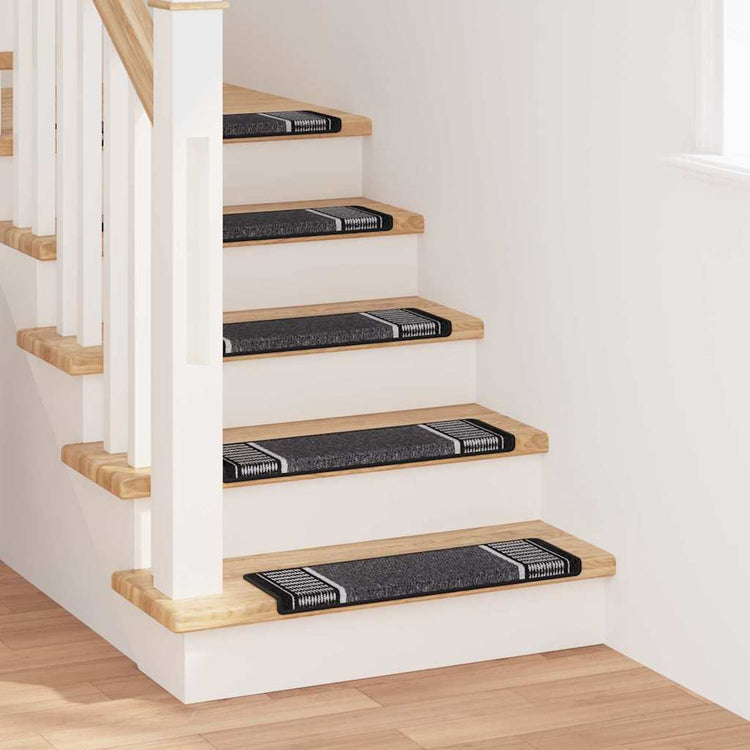 Vidaxx tapis d'escalier autocollants 15 pièces anthracite 65 x 21 x 4 cm