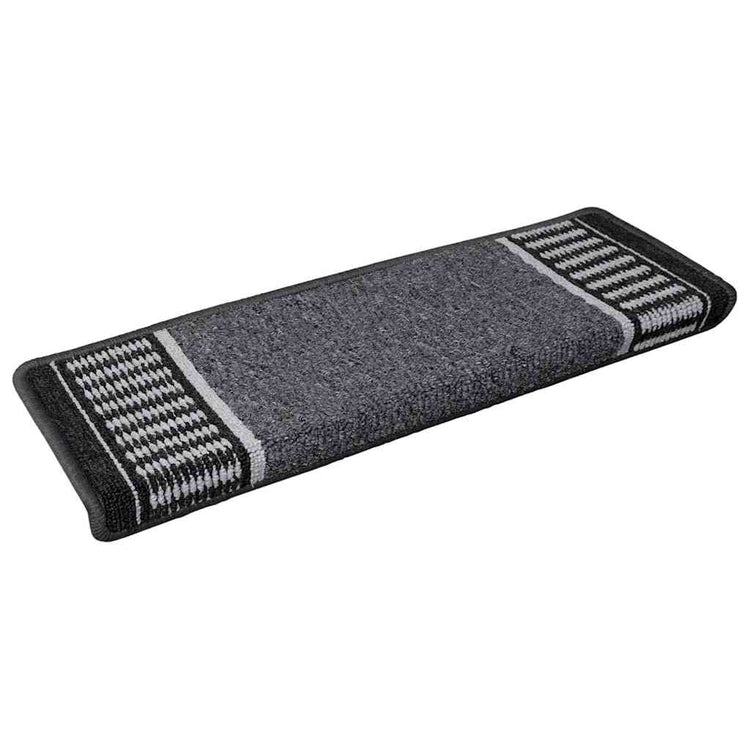 Vidaxx tapis d'escalier autocollants 15 pièces anthracite 65 x 21 x 4 cm