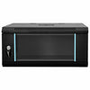 Vidaxxl armoire réseau avec rangement noir 60 x 35 x 28 cm acier