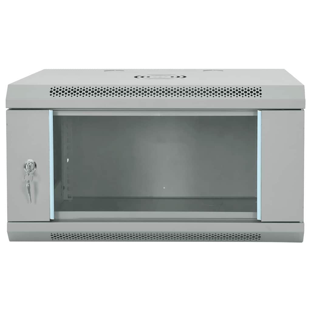 Vidaxxl armoire réseau avec rangement gris 60 x 45 x 35 cm acier
