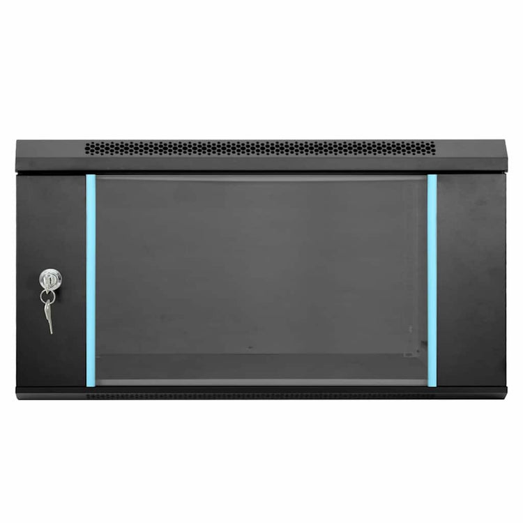 Vidaxxl armoire réseau avec rangement noir 60 x 60 x 35 cm acier