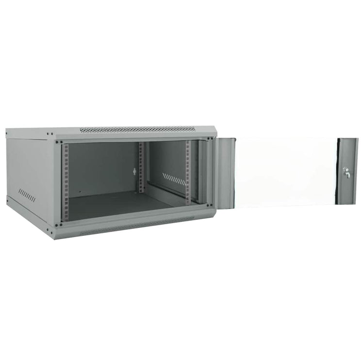 Vidaxxl armoire réseau avec rangement gris 60 x 60 x 35 cm acier