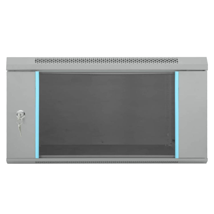 Vidaxxl armoire réseau avec rangement gris 60 x 60 x 35 cm acier