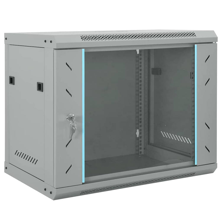 Vidaxxl armoire réseau avec rangement gris 60 x 45 x 50 cm acier