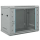 Vidaxxl armoire réseau avec rangement gris 60 x 45 x 50 cm acier